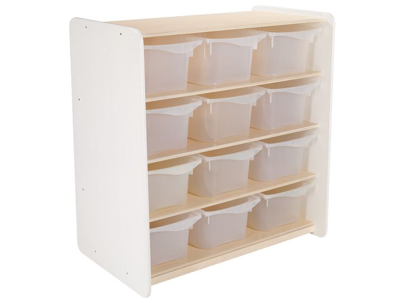 Up 3shelf STORAGE + 12 containers