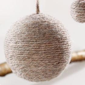 Wool Christmas balls