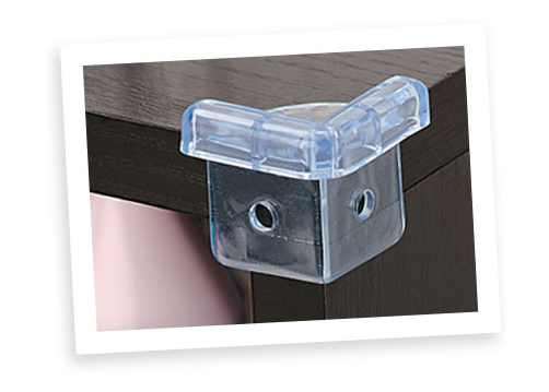 Coins de table transparents